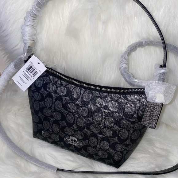 Coach 🩶🖤🩶 signature purse New - Picture 4 of 16